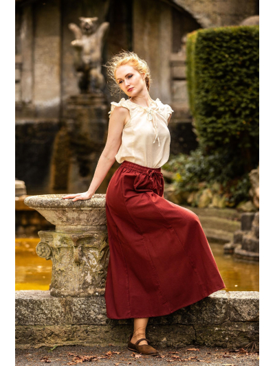 Trollfelsen Leonardo Carbone Mittelalter Gewandung Ritter Wikinger Magd Maid Rock Smilla Rot _3_